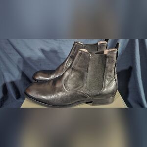 ALLSAINTS Mens Leather Gus Chelsea Boots Black Size 13 New With Box Defects